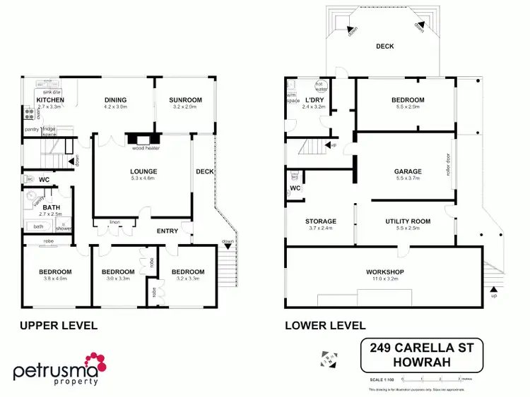 Floorplan of Homely house listing, 249 Carella Street, Howrah TAS 7018
