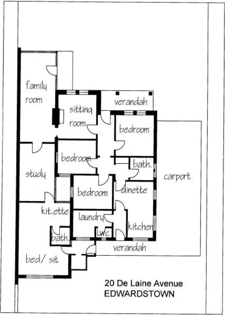 Floorplan of Homely house listing, 20 De Laine Ave, Edwardstown SA 5039