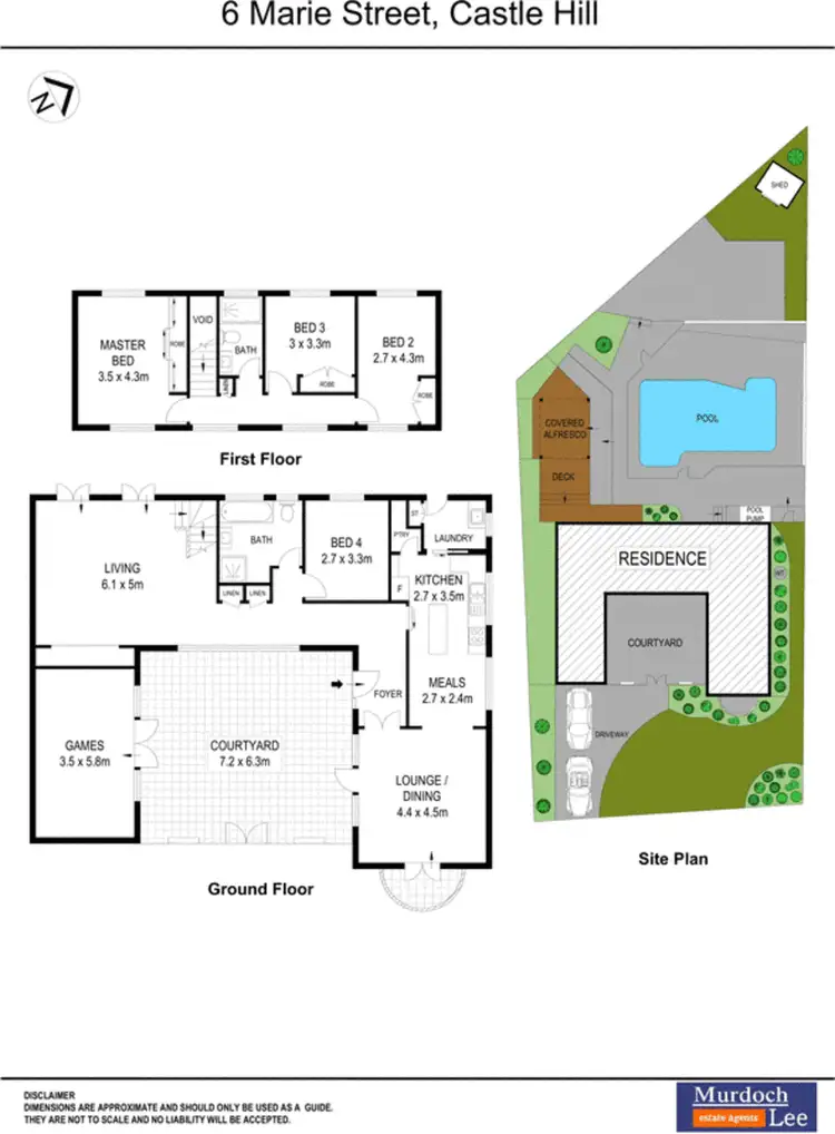 Floorplan of Homely house listing, 6 Marie Street, Castle Hill NSW 2154