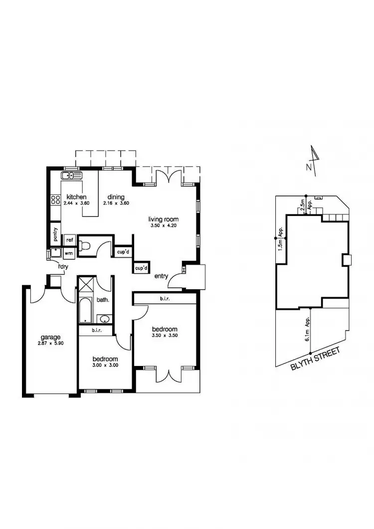 Floorplan of Homely unit listing, 1/169 Blyth Street, Altona VIC 3018