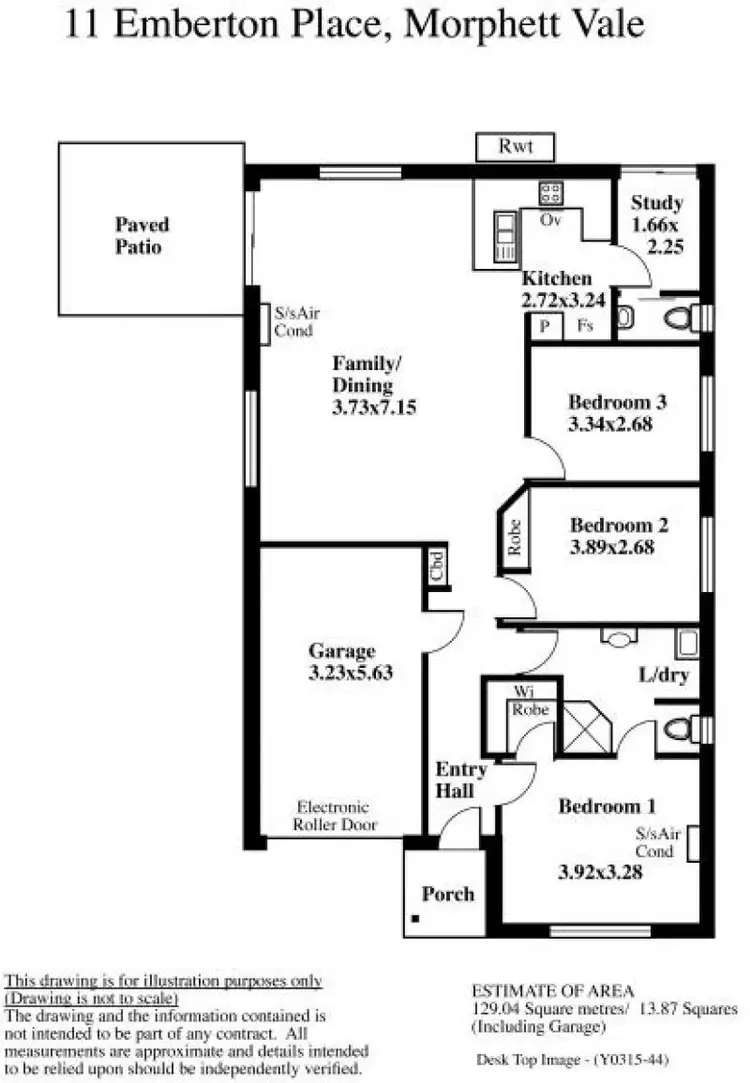 Floorplan of Homely house listing, 11 Emberton Place, Morphett Vale SA 5162