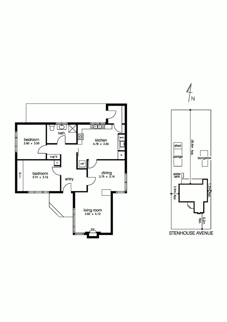 Floorplan of Homely house listing, 14 Stenhouse Ave, Brooklyn VIC 3012