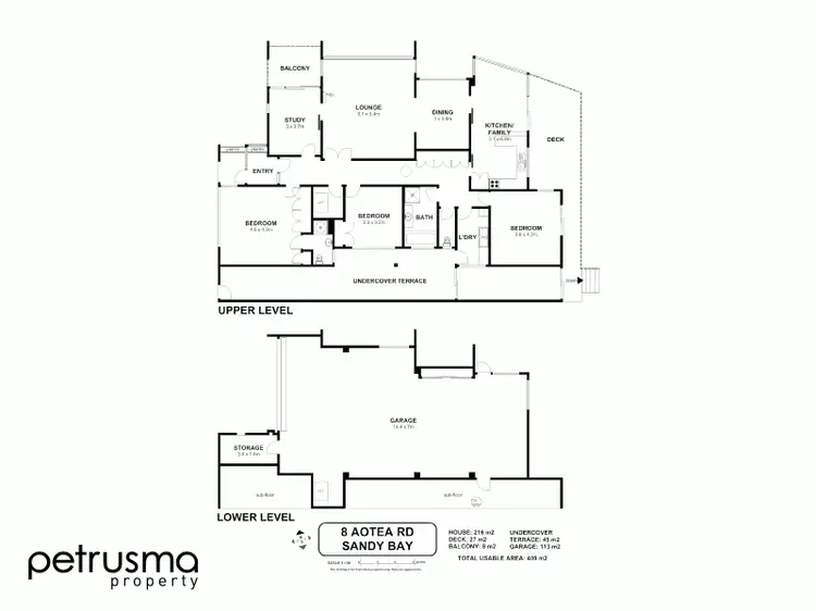 Floorplan of Homely house listing, 8 Aotea Road, Sandy Bay TAS 7005