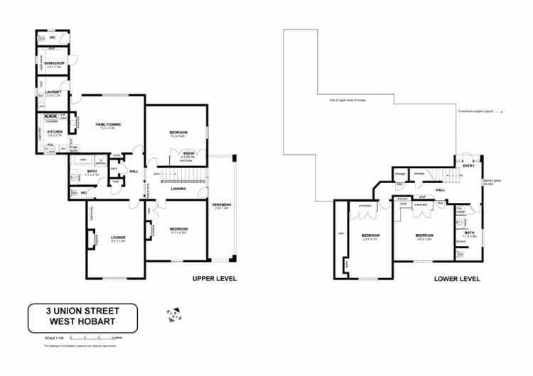Floorplan of Homely house listing, 3 Union Street, West Hobart TAS 7000