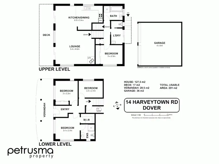 Floorplan of Homely house listing, 14 Harveytown Road, Dover TAS 7117