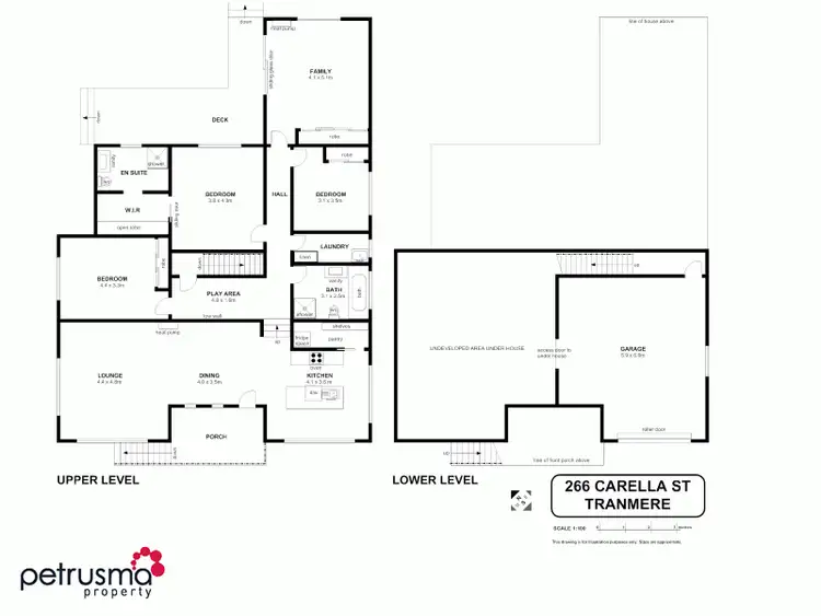 Floorplan of Homely house listing, 266 Carella Street, Howrah TAS 7018
