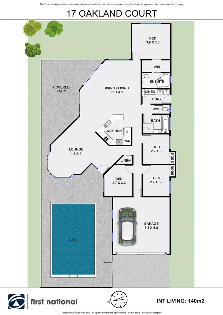 Floorplan of Homely house listing, 17 Oakland Court, Byron Bay NSW 2481