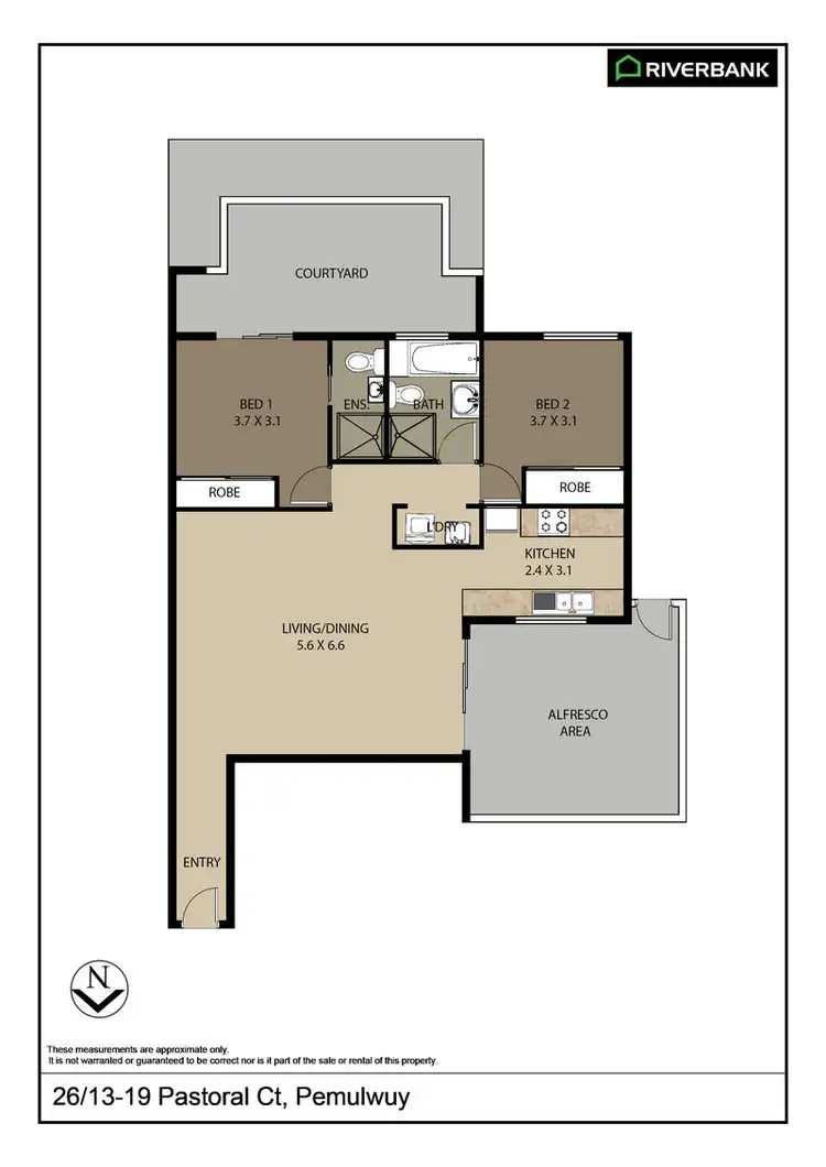 Floorplan of Homely apartment listing, 26/13-19 Pastoral Cct, Pemulwuy NSW 2145