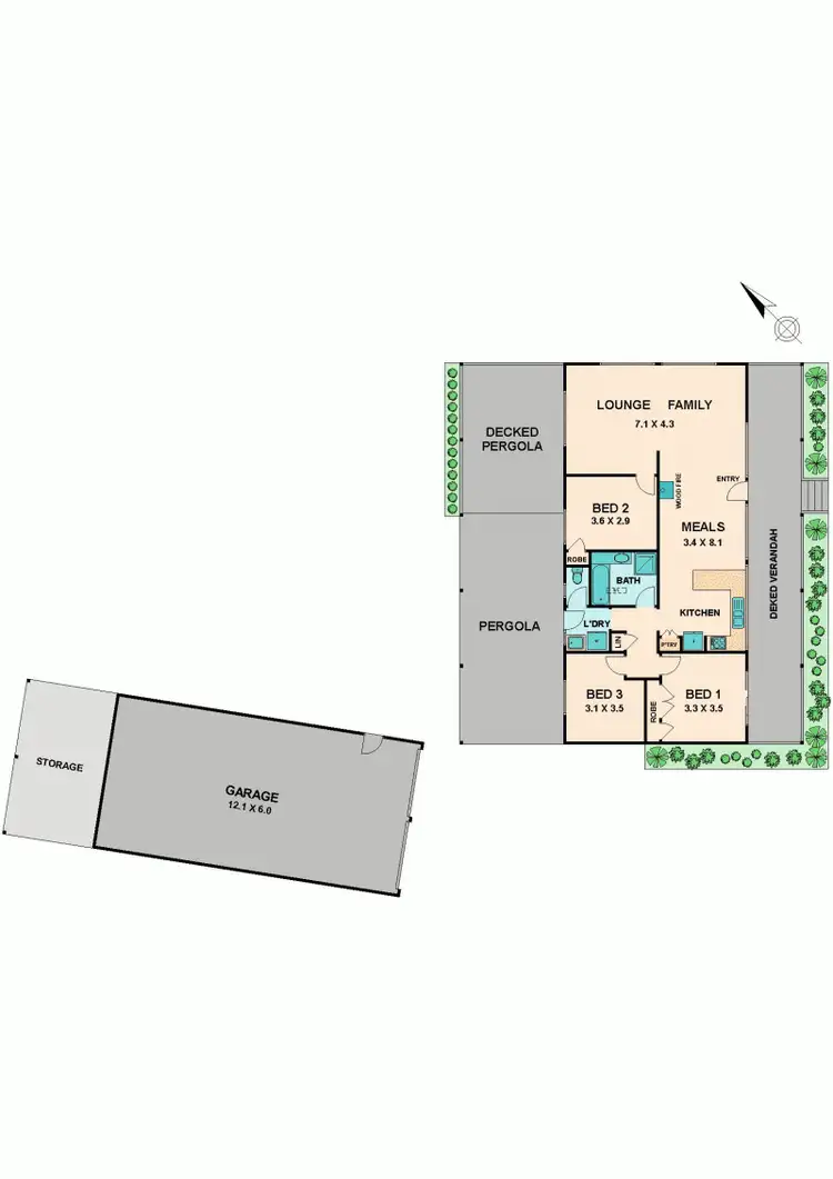 Floorplan of Homely house listing, 10 COOKE DRIVE, Pyalong VIC 3521