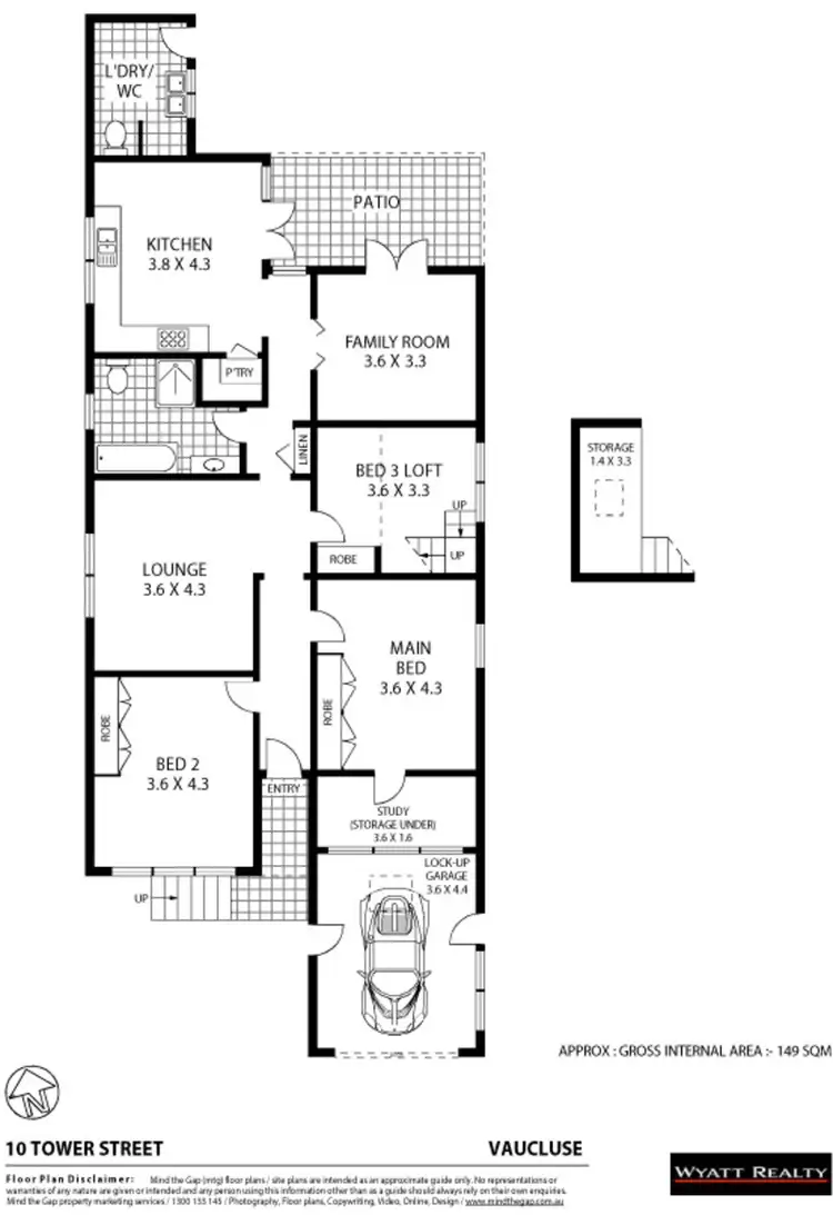 Floorplan of Homely house listing, 10 Tower Street, Vaucluse NSW 2030