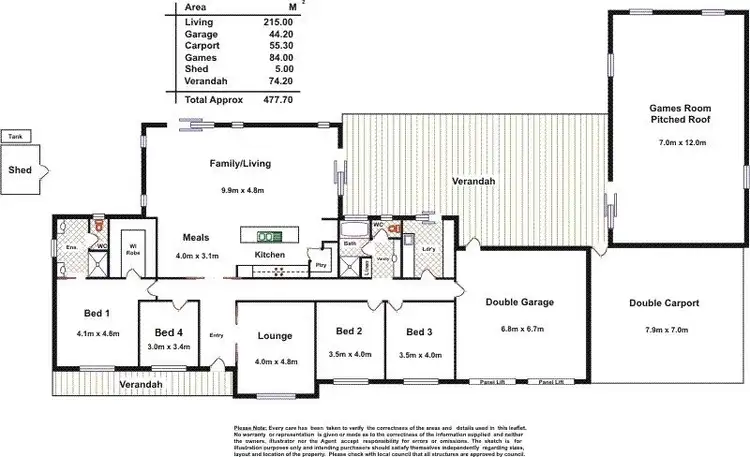Floorplan of Homely house listing, Address available on request