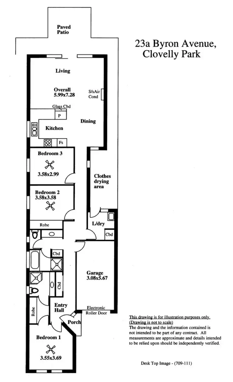 Floorplan of Homely semi-detached listing, 23a Byron Avenue, Clovelly Park SA 5042