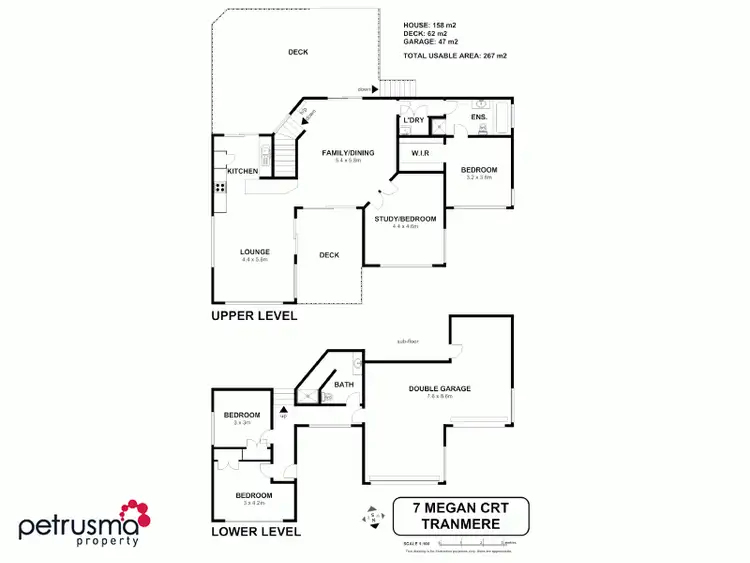Floorplan of Homely house listing, 7 Megan Court, Tranmere TAS 7018