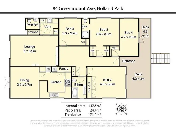 Floorplan of Homely house listing, 84 Greenmount, Holland Park QLD 4121