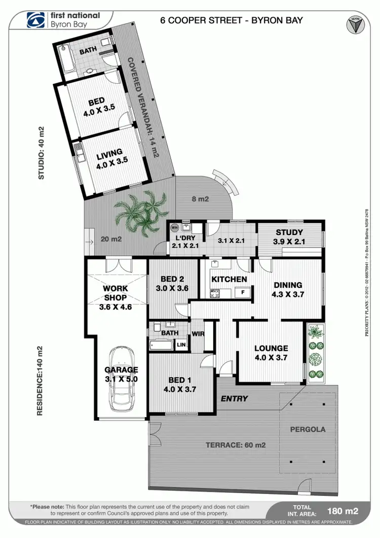 Floorplan of Homely house listing, 6 Cooper Street, Byron Bay NSW 2481