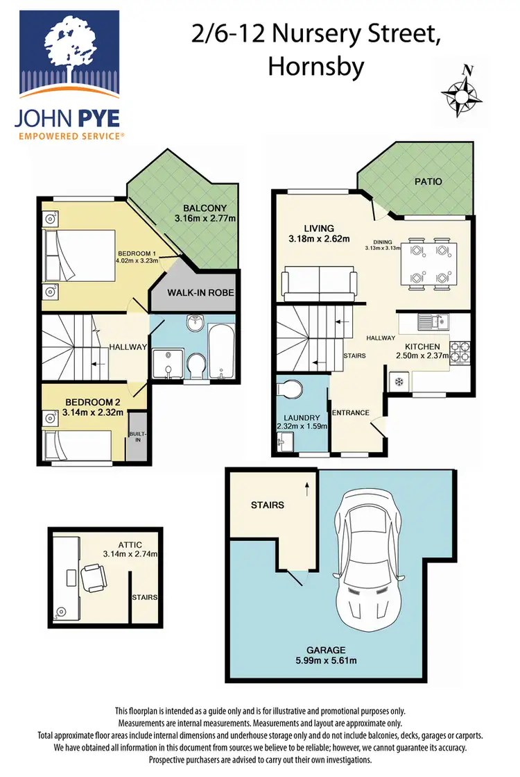 Floorplan of Homely townhouse listing, 2/6-12 Nursery Street, Hornsby NSW 2077