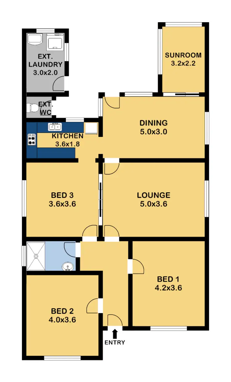 Floorplan of Homely house listing, 9 Beresford Avenue, Croydon Park NSW 2133