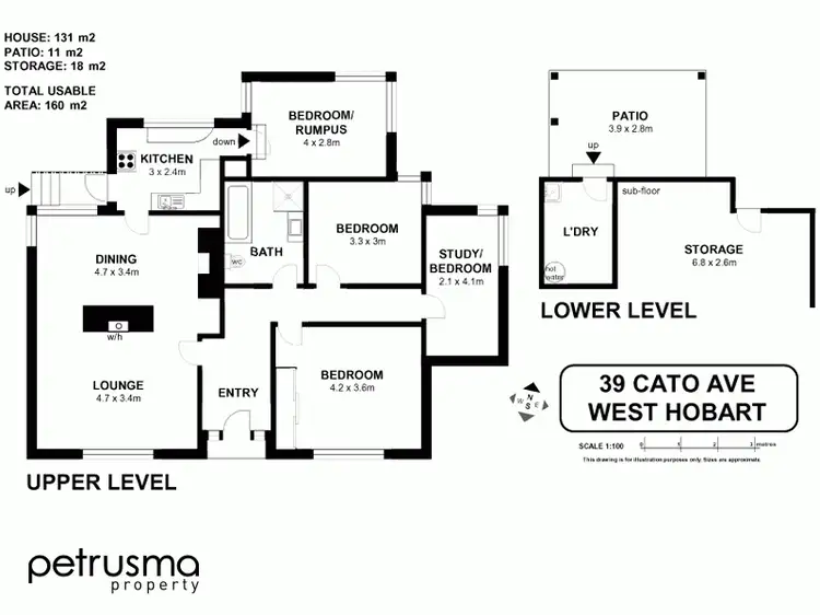 Floorplan of Homely house listing, 39 Cato Avenue, West Hobart TAS 7000