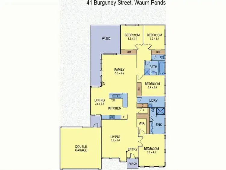 Floorplan of Homely house listing, 41 Burgundy Drive, Waurn Ponds VIC 3216