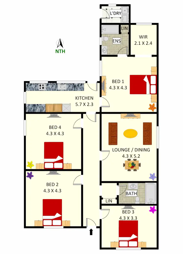 Floorplan of Homely house listing, 66 Waratah Street, Croydon Park NSW 2133