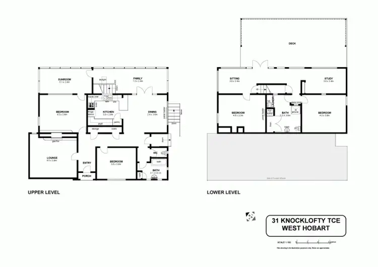 Floorplan of Homely house listing, 31 Knocklofty Terrace, West Hobart TAS 7000