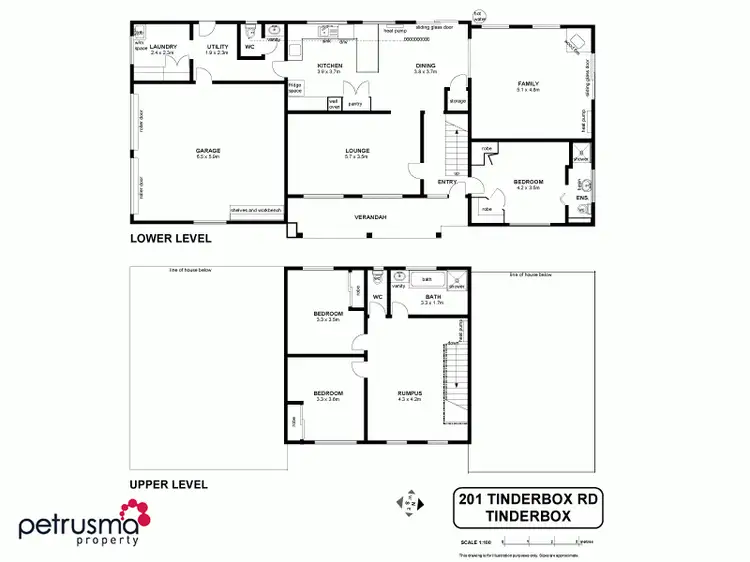 Floorplan of Homely house listing, 201 Tinderbox Road, Tinderbox TAS 7054