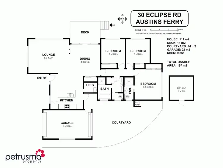 Floorplan of Homely house listing, 30 Eclipse Road, Austins Ferry TAS 7011