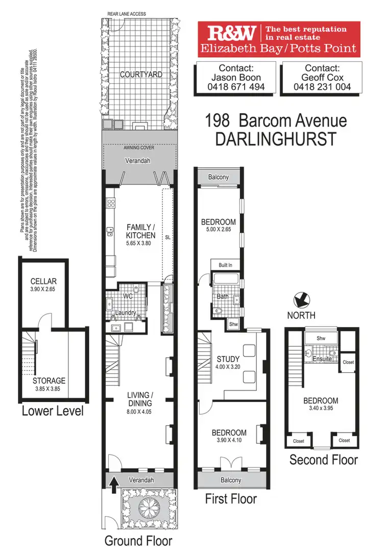 Floorplan of Homely terrace listing, 198 Barcom Avenue, Darlinghurst NSW 2010