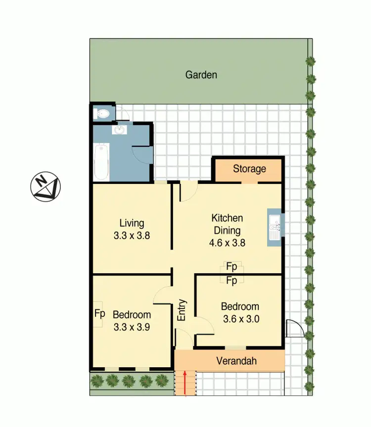 Floorplan of Homely house listing, 4 Bridge St, Tempe NSW 2044