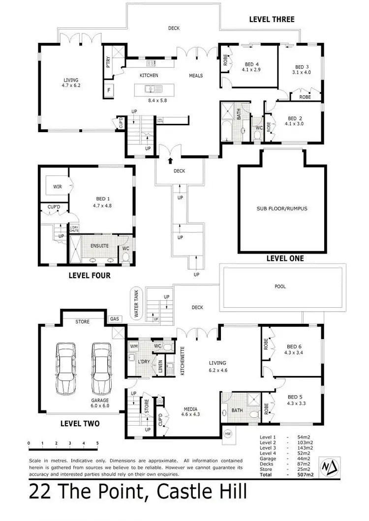 Floorplan of Homely house listing, 22 The Point, Castle Hill QLD 4810