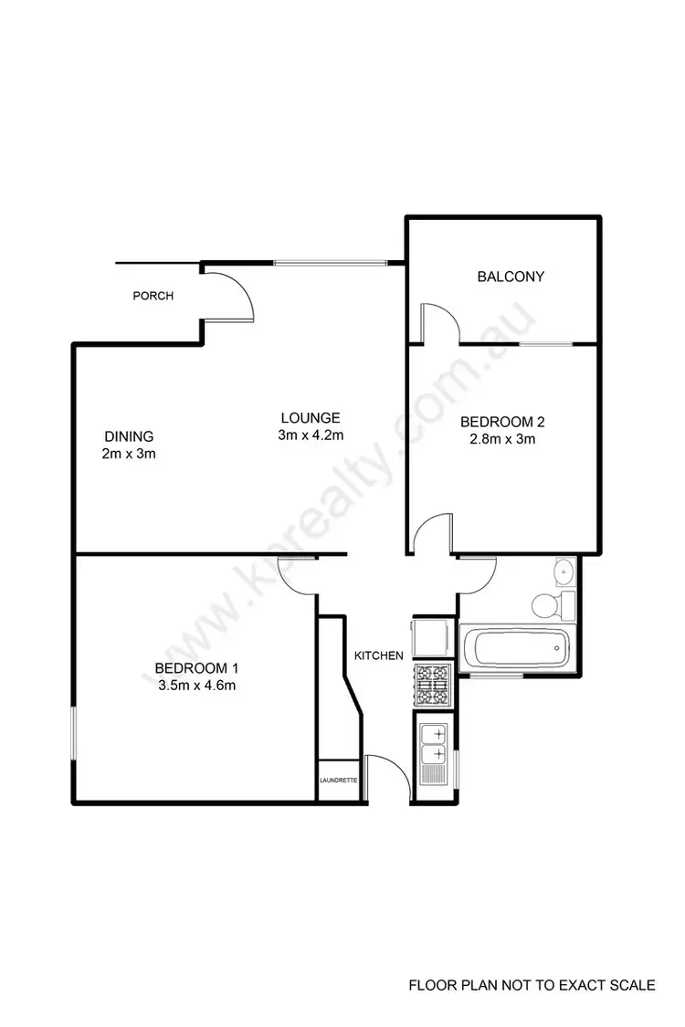 Floorplan of Homely apartment listing, 3/196 Bulwer Street, Perth WA 6000