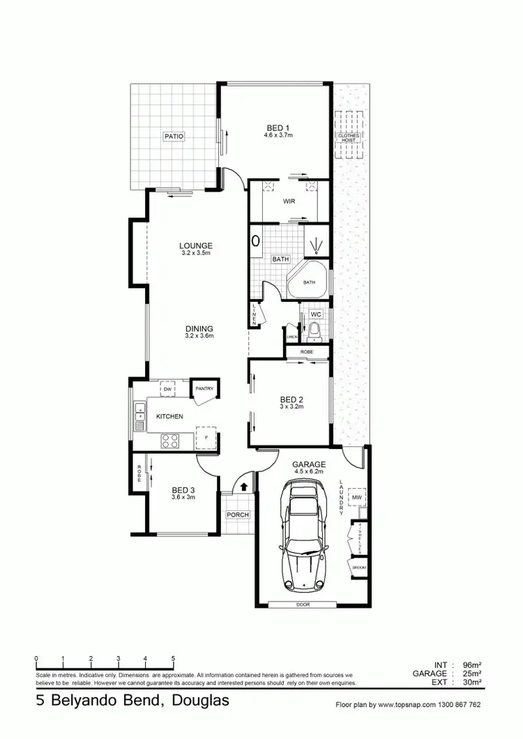 Floorplan of Homely house listing, 5 Belyando Bend, Douglas QLD 4814