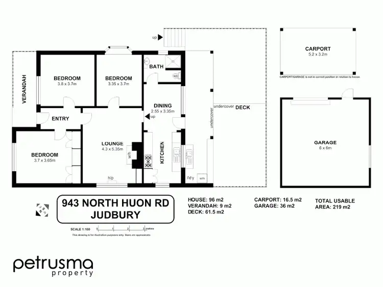 Floorplan of Homely house listing, 943 North Huon Road, Judbury TAS 7109