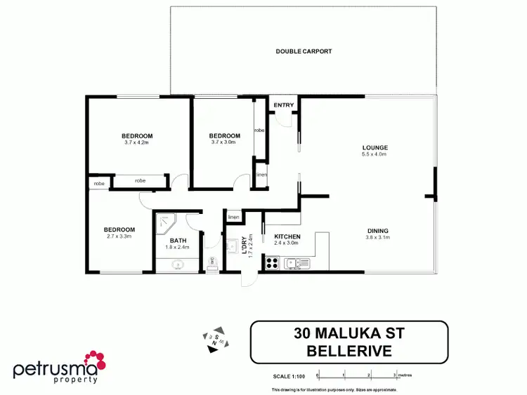 Floorplan of Homely house listing, 30 Maluka Street, Bellerive TAS 7018