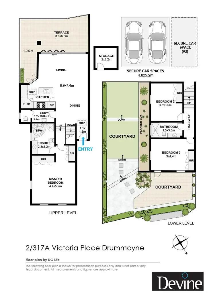 Floorplan of Homely townhouse listing, 2/317A Victoria Place, Drummoyne NSW 2047