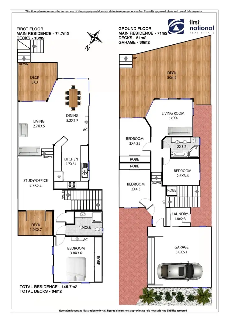 Floorplan of Homely house listing, 16a Pacific Vista Drive, Byron Bay NSW 2481