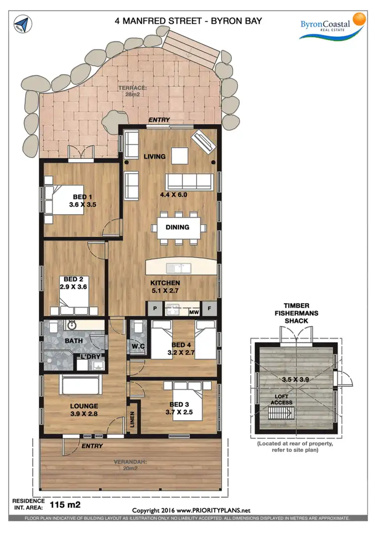 Floorplan of Homely house listing, 4 Manfred Street, Byron Bay NSW 2481