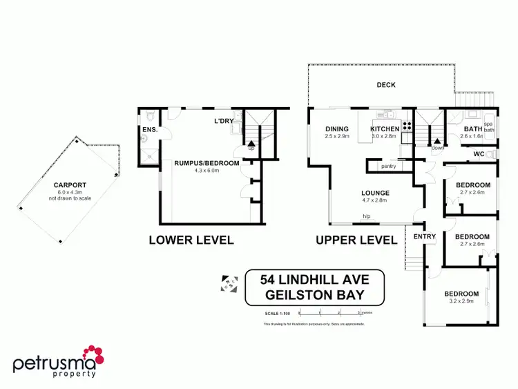 Floorplan of Homely house listing, 54 Lindhill Avenue, Geilston Bay TAS 7015