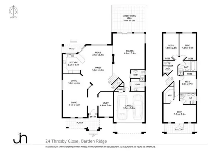 Floorplan of Homely house listing, 24 Throsby Close, Barden Ridge NSW 2234