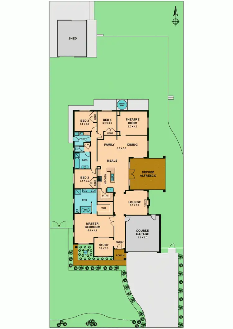 Floorplan of Homely house listing, 32 HARRINGTON DRIVE, Kilmore VIC 3764