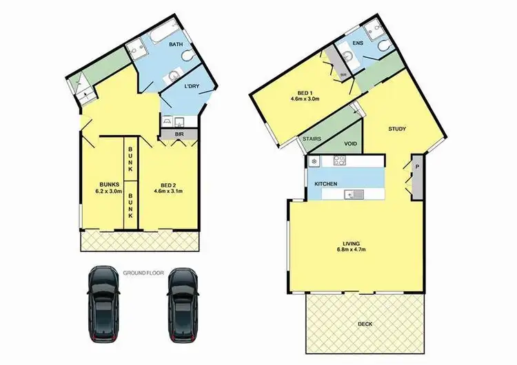 Floorplan of Homely townhouse listing, 2/21 Deans Marsh Road, Lorne VIC 3232