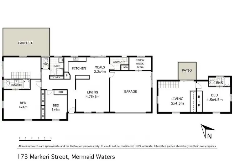 Floorplan of Homely house listing, 173 Markeri Street, Mermaid Waters QLD 4218