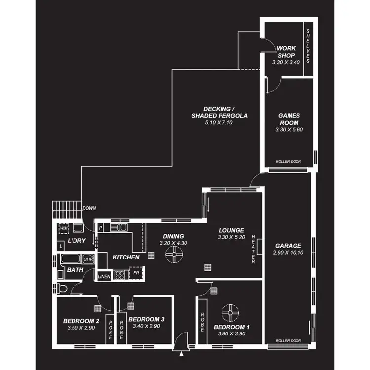 Floorplan of Homely house listing, 6 Bramley Court, Huntfield Heights SA 5163