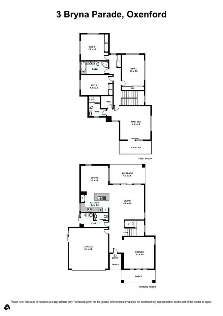 Floorplan of Homely house listing, 3 Bryna Parade, Oxenford QLD 4210