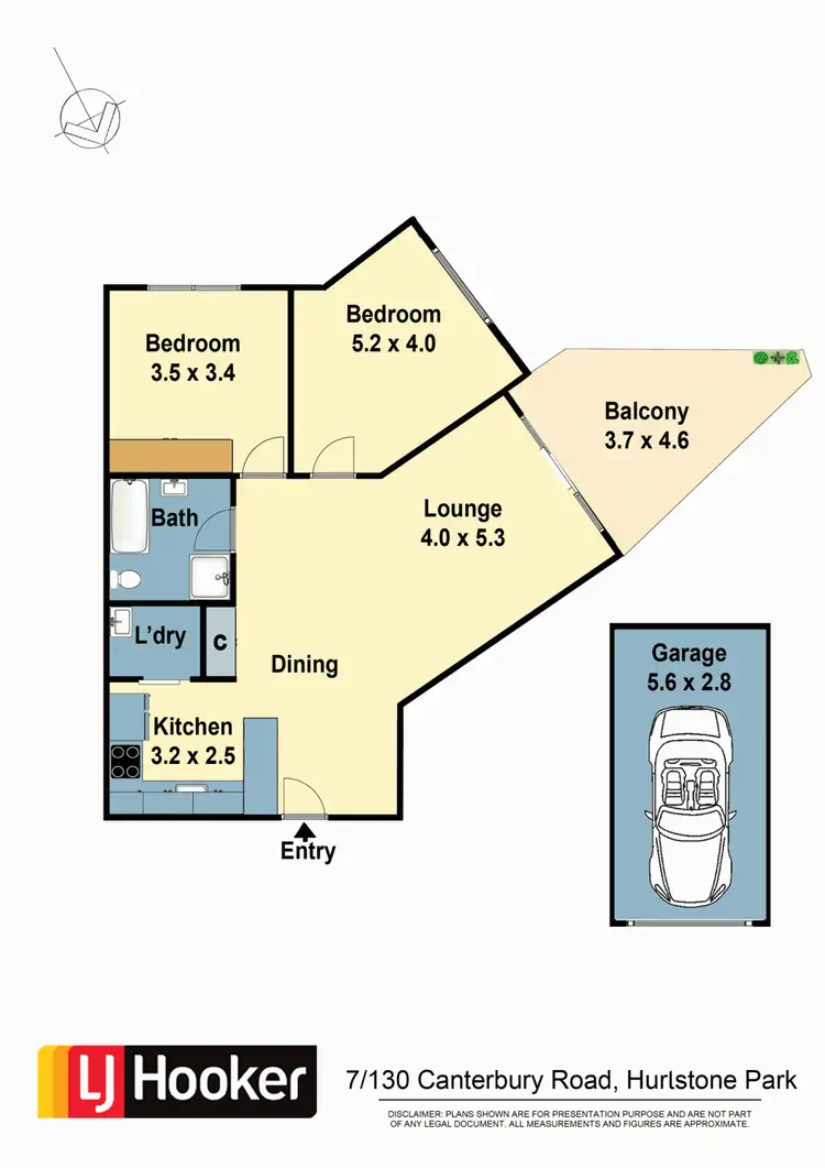 Floorplan of Homely apartment listing, 7/130 Canterbury Road, Hurlstone Park NSW 2193