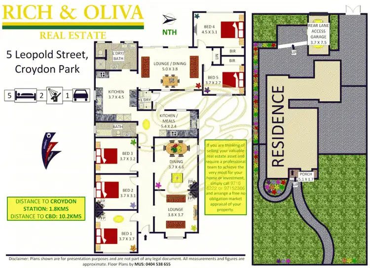 Floorplan of Homely house listing, 5 Leopold Street, Ashbury NSW 2193