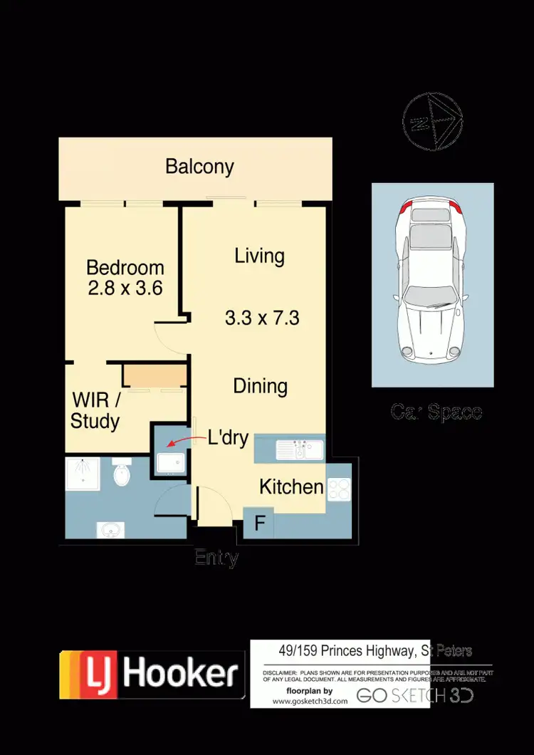 Floorplan of Homely apartment listing, 47/159 Princes hwy, St Peters NSW 2044