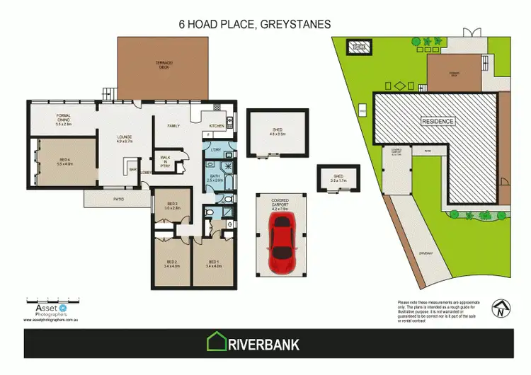 Floorplan of Homely house listing, 6 Hoad Place, Greystanes NSW 2145