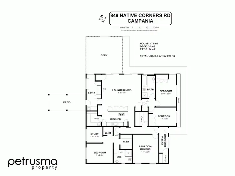 Floorplan of Homely house listing, 849 Native Corners Road, Campania TAS 7026