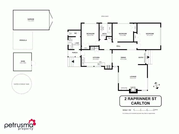 Floorplan of Homely house listing, 2 Raprinner Street, Carlton TAS 7173